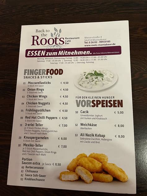 Back to the Roots in Montabaur – speisekarte.de.